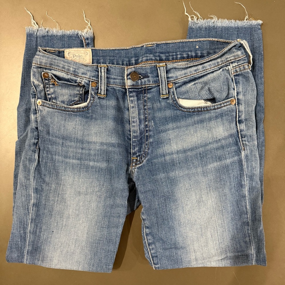 🖤5/$10 Polo by Ralph Lauren Blue Cropped Jeans